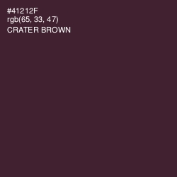 #41212F - Crater Brown Color Image